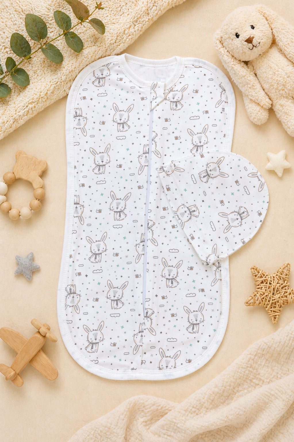 Newborn Sleep Cocoon - Rabbit