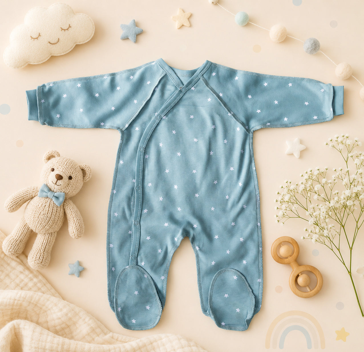 Sleepsuit Outseam - Grey