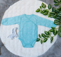 Outseam Bodysuit - Mint — soft cotton baby bodysuit with outward seams