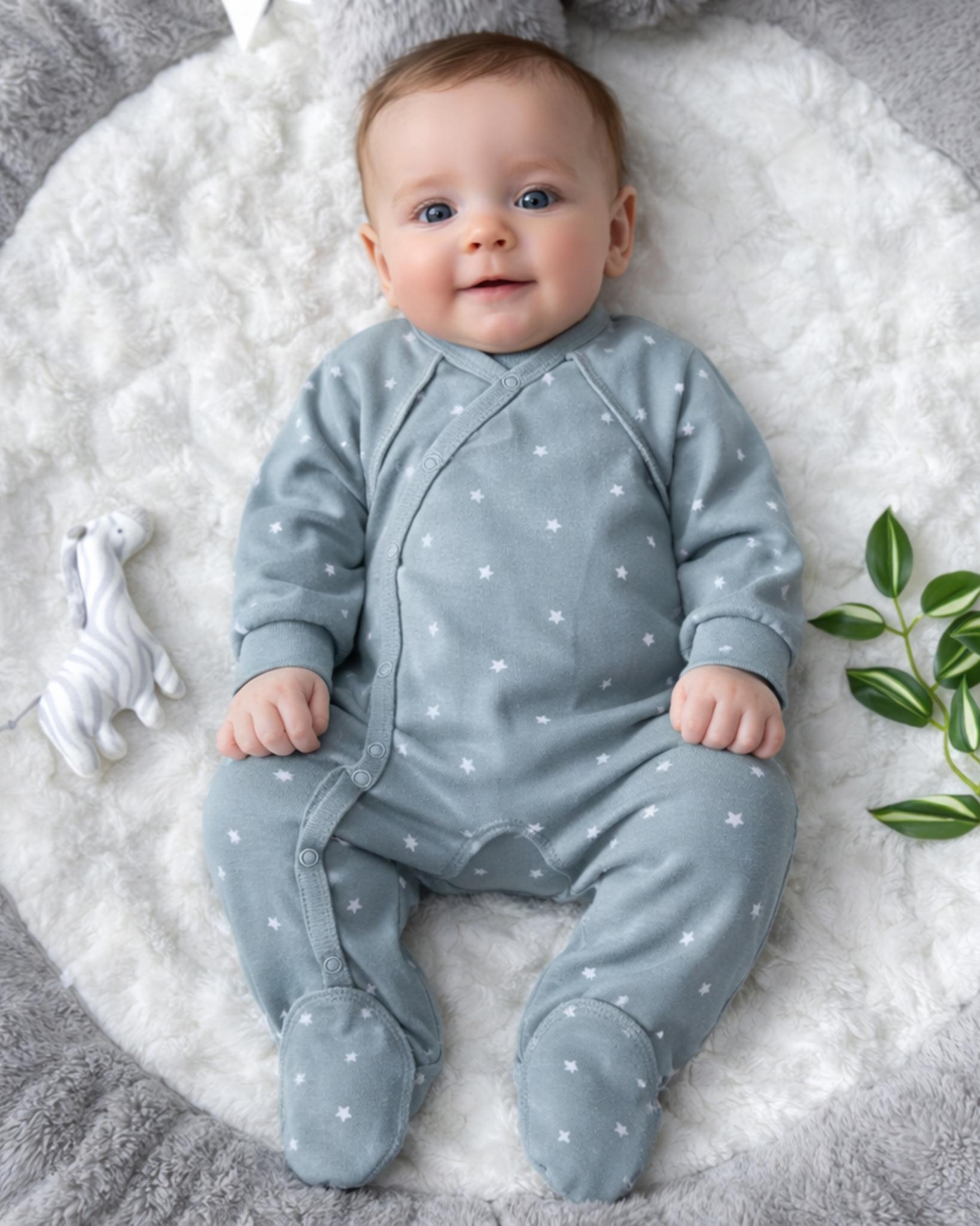 Sleepsuit Outseam - Grey